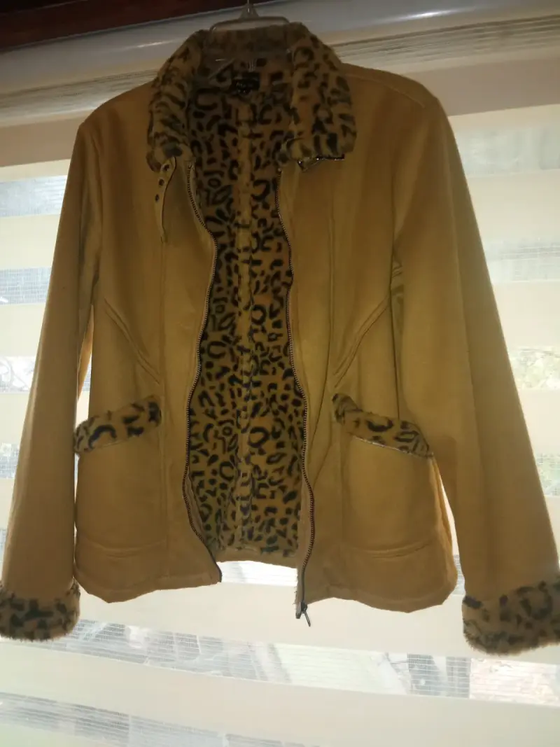 Chaqueta mujer con forro animal print - 1