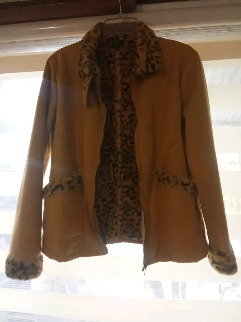 Chaqueta mujer con forro animal print - 3