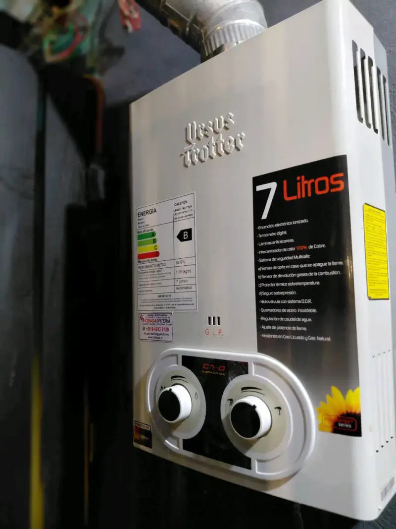 Calefón Ursus Trotter 7 litros gas licuado - 2