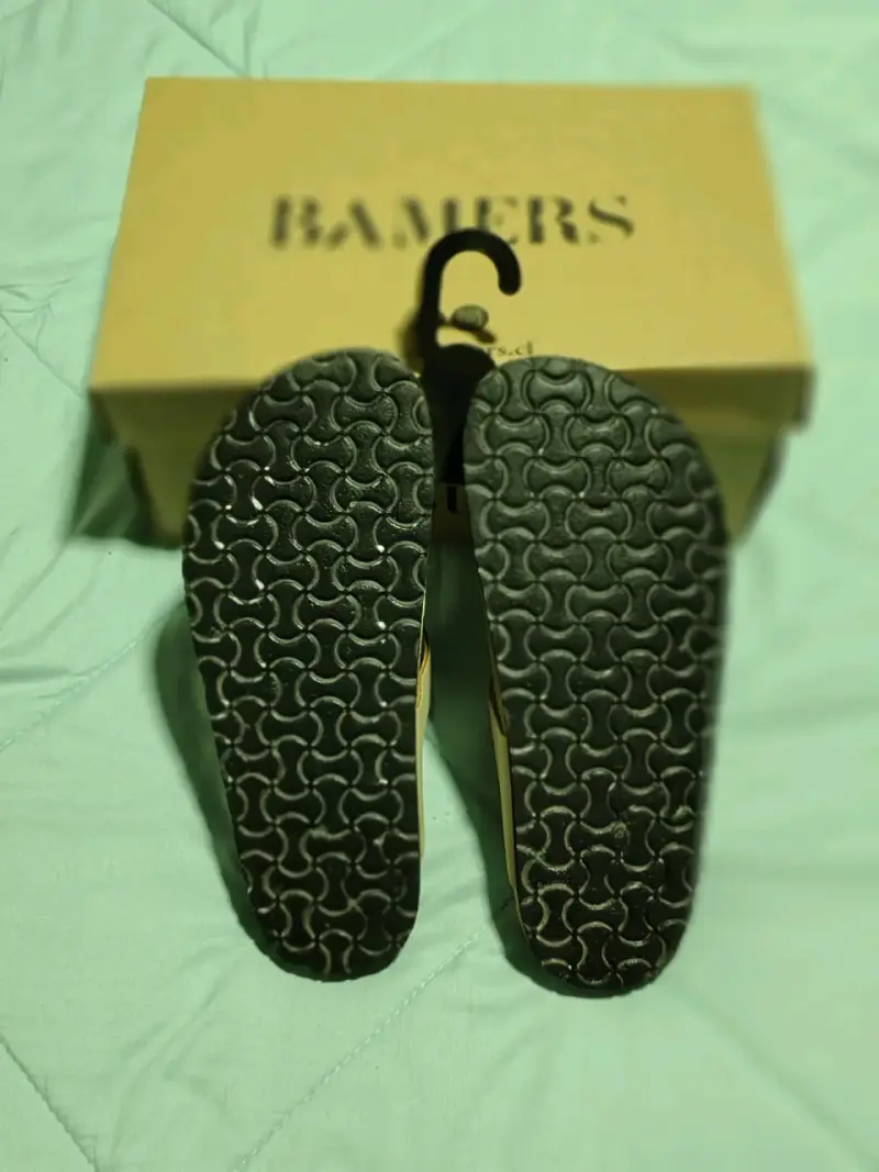 Sandalias de cuero Bamers beige - 2