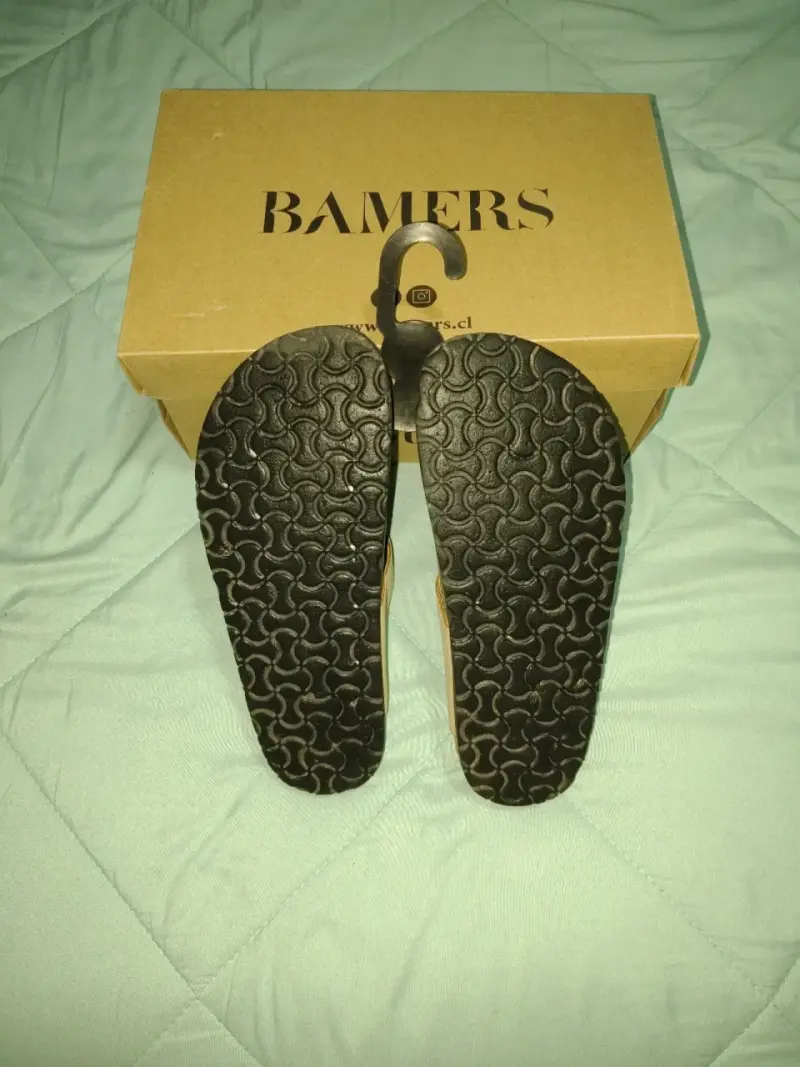 Sandalias de cuero Bamers beige - 3