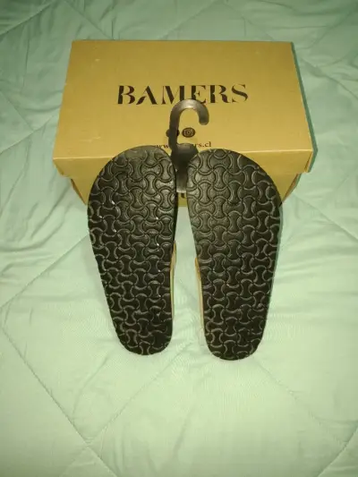 Sandalias de cuero Bamers beige - miniatura 3