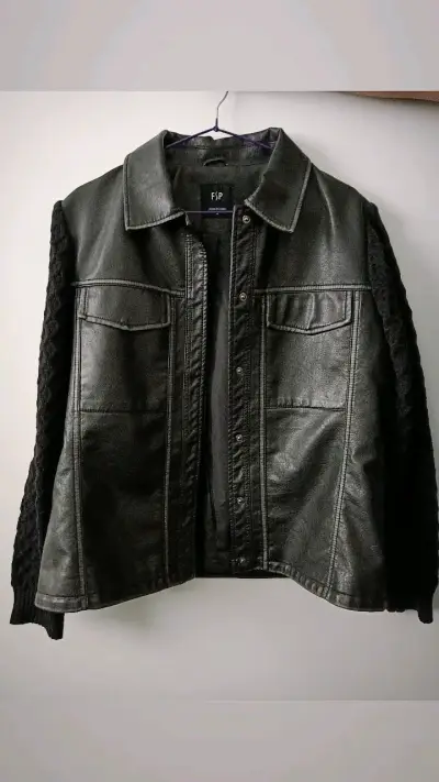 Chaqueta bomber negra unisex - miniatura 2