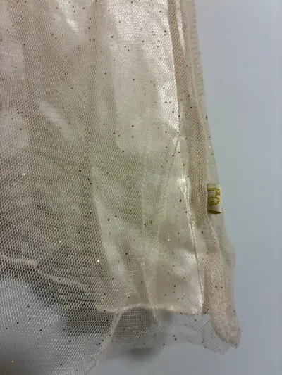 Vestido de niña beige brillante - miniatura 2