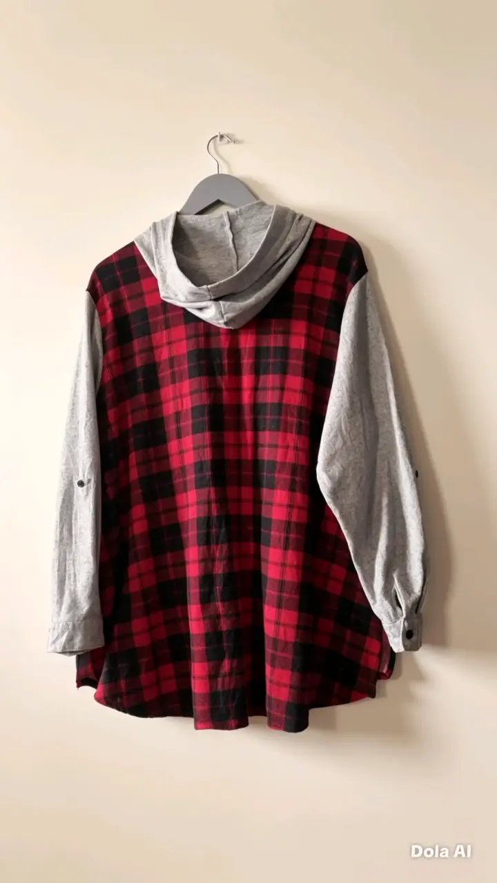Sobrecamisa de punto a cuadros - 3