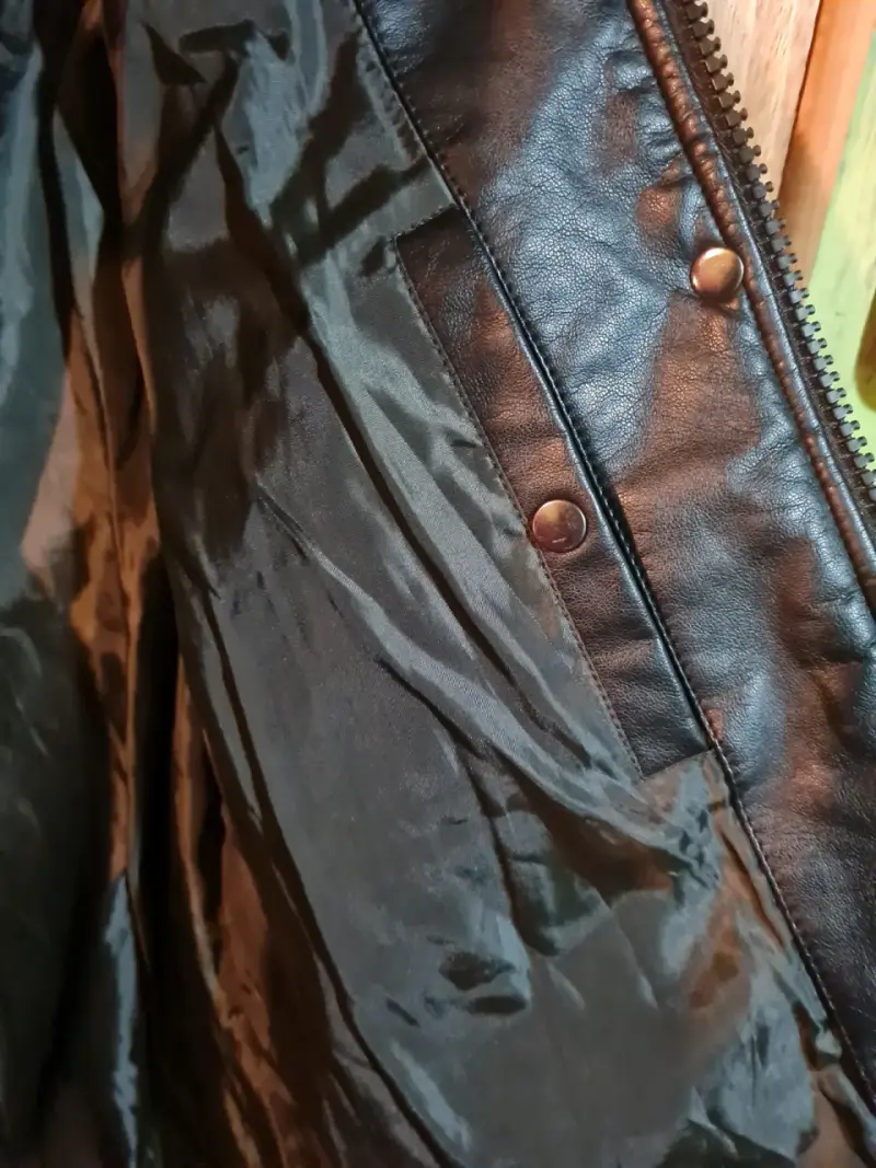 Parka verde oscuro con capucha de piel - 3