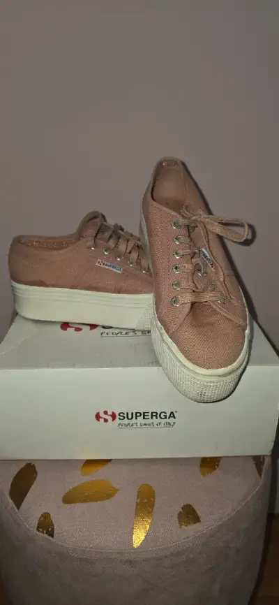Zapatillas Superga rosadas de lona - miniatura 1