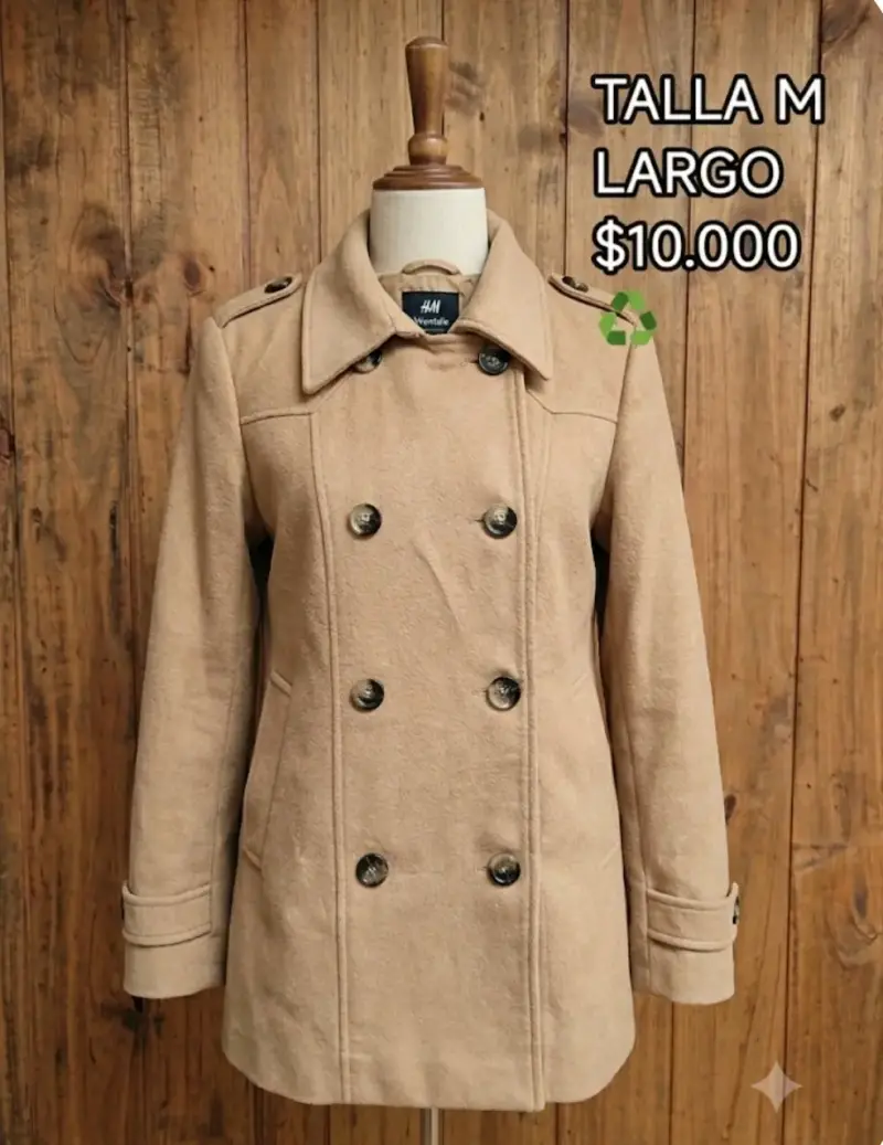 Abrigo camel H&M talla M