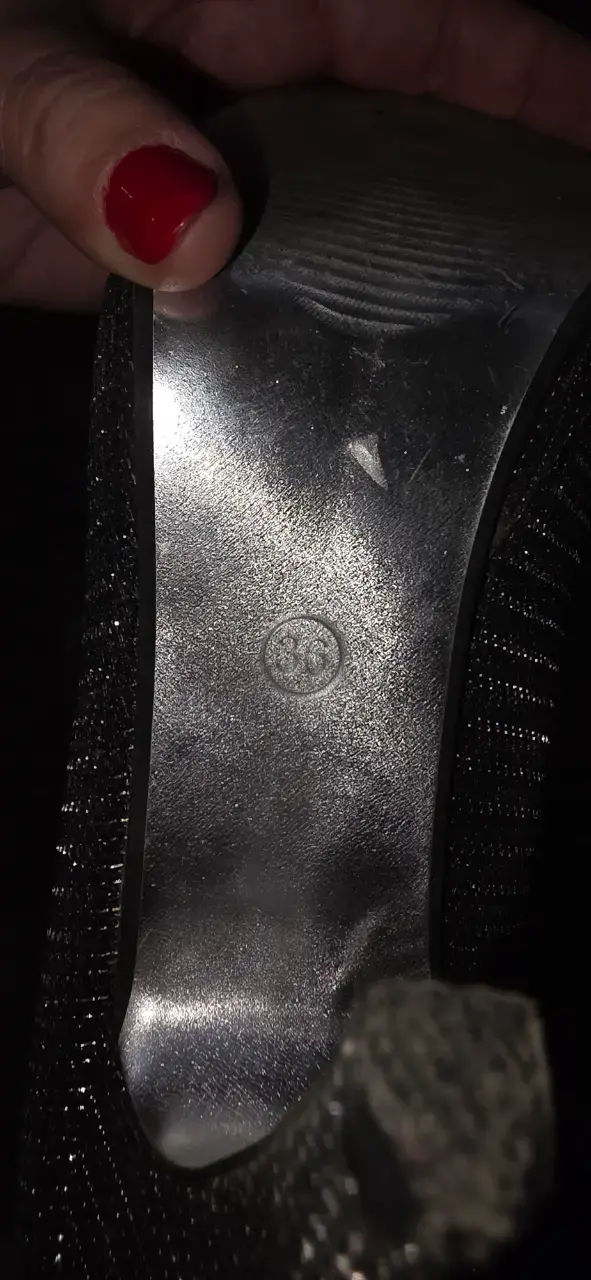 Tacones brillantes gris oscuro - 2