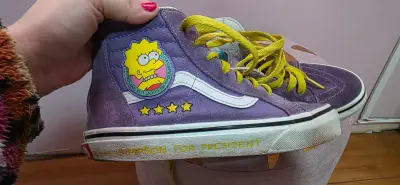 Zapatillas Vans moradas Lisa Simpson N°34 - miniatura 1