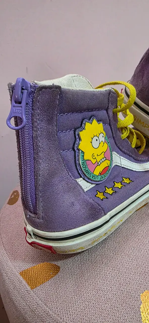 Zapatillas Vans moradas Lisa Simpson N°34 - 2