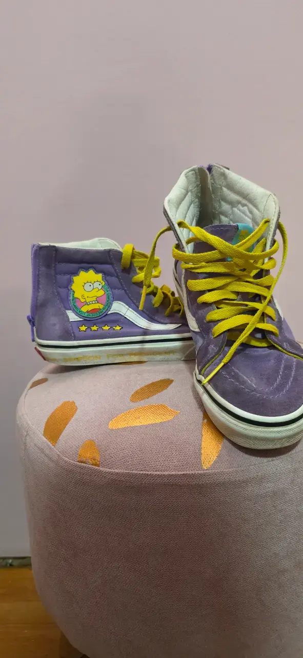Zapatillas Vans moradas Lisa Simpson N°34 - 4