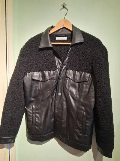 Chaqueta negra combinada Basement - miniatura 1