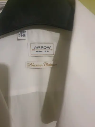 Camisa blanca manga larga arrow - miniatura 2