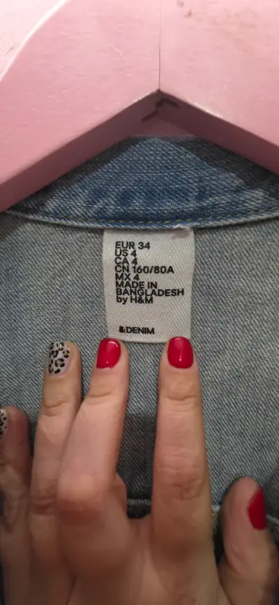 Chaqueta de mezclilla azul H&M - miniatura 3