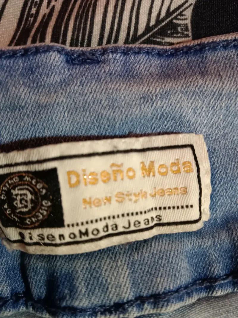 Jeans celeste tiro alto - 3