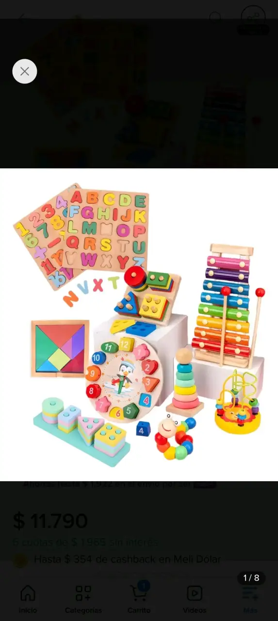 Set educativo de madera para niños