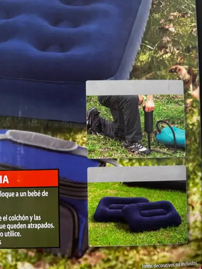 Colchón inflable 2 plazas +almohadas Ozark Trail - miniatura 5