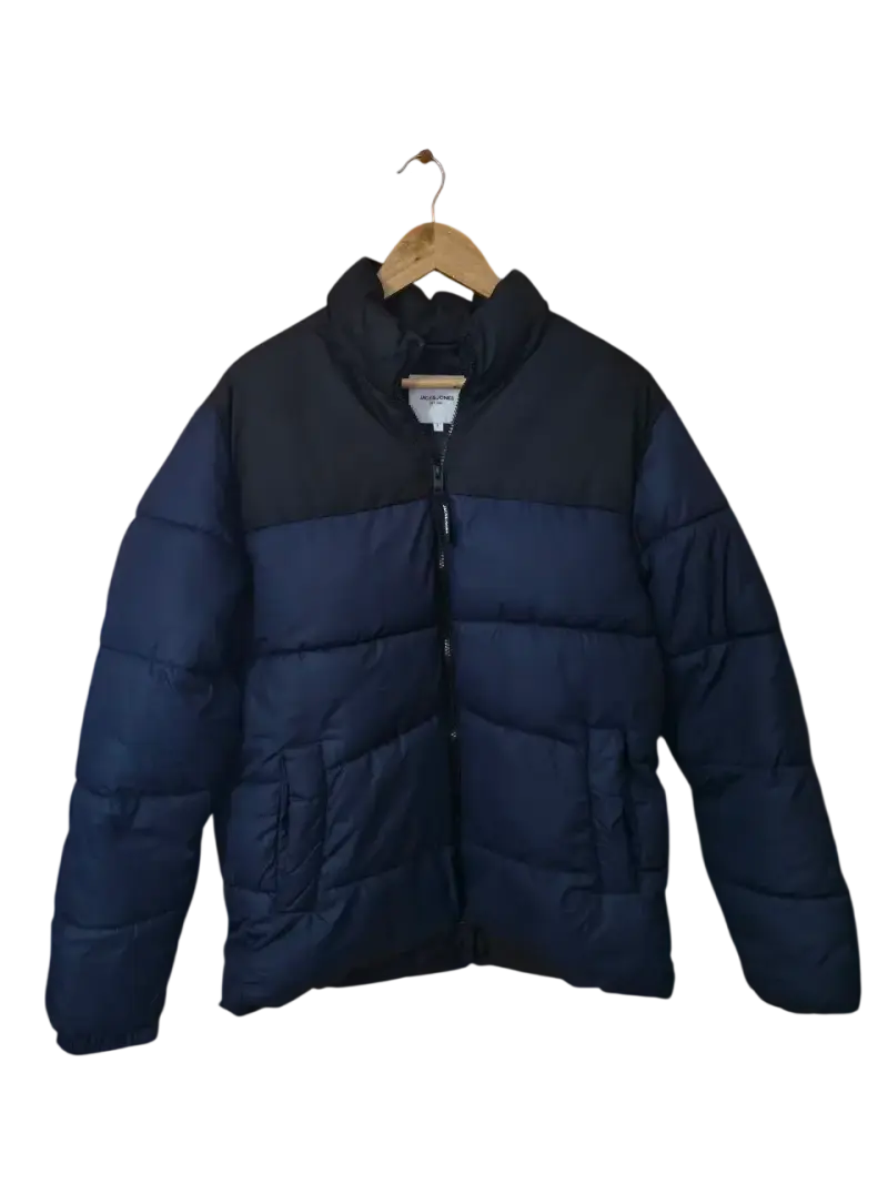 Chaqueta acolchada azul marino - 1