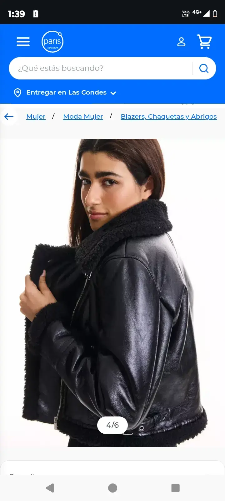 Chaqueta de cuero negra - 6