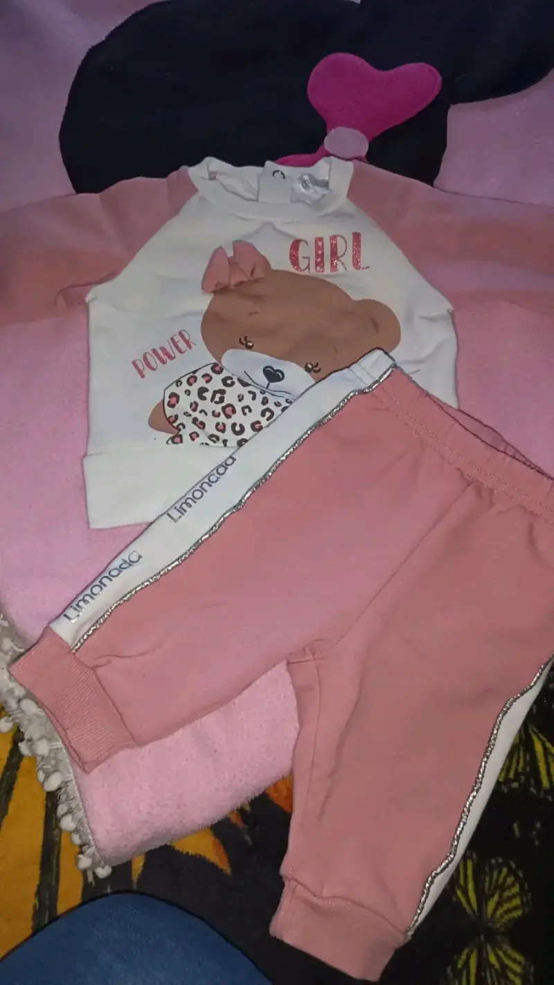 Conjunto infantil rosa Limonada