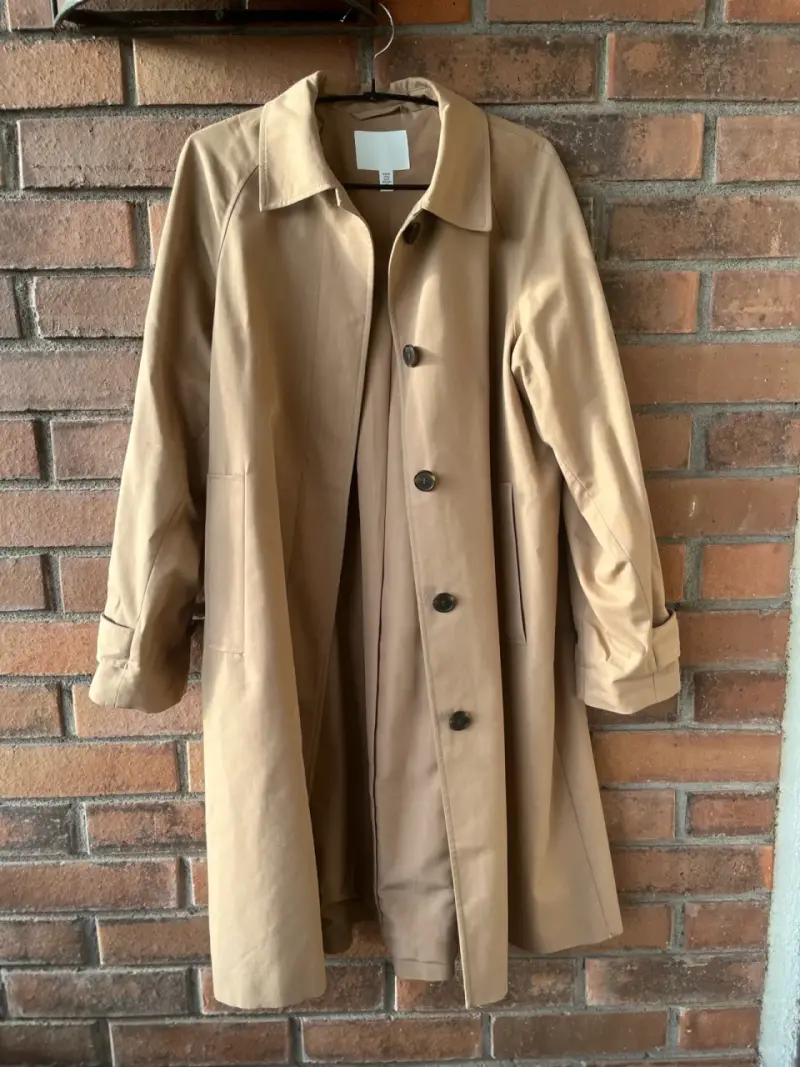 Trench beige clásico xs oversize - 2