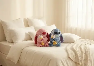 Peluches de Stitch y Angel - miniatura 1