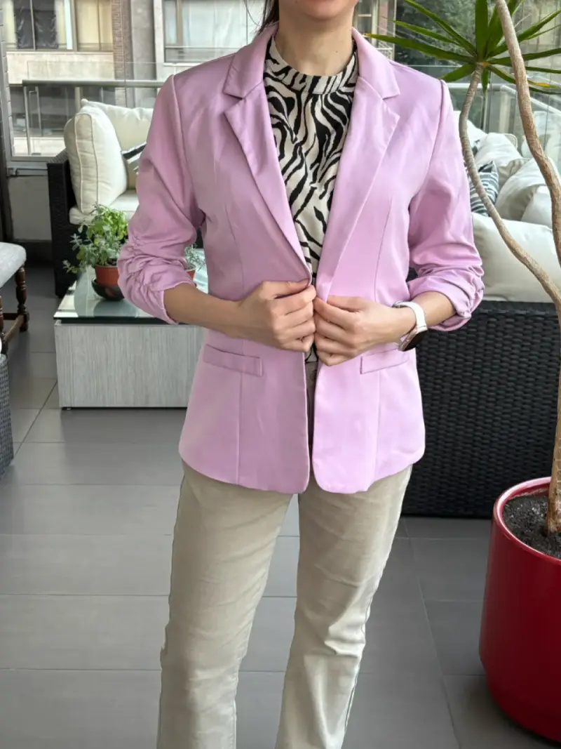 Blazer lila mujer elegante