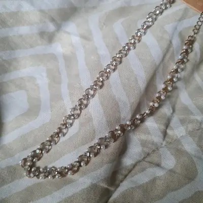 Pulsera con perlas y cristales - miniatura 2