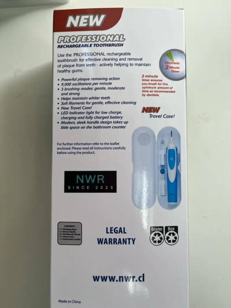 Cepillo dental eléctrico NWR nuevo - 2