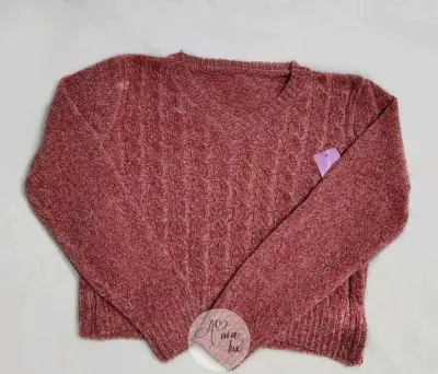 Sweater rosado tejido - miniatura 2