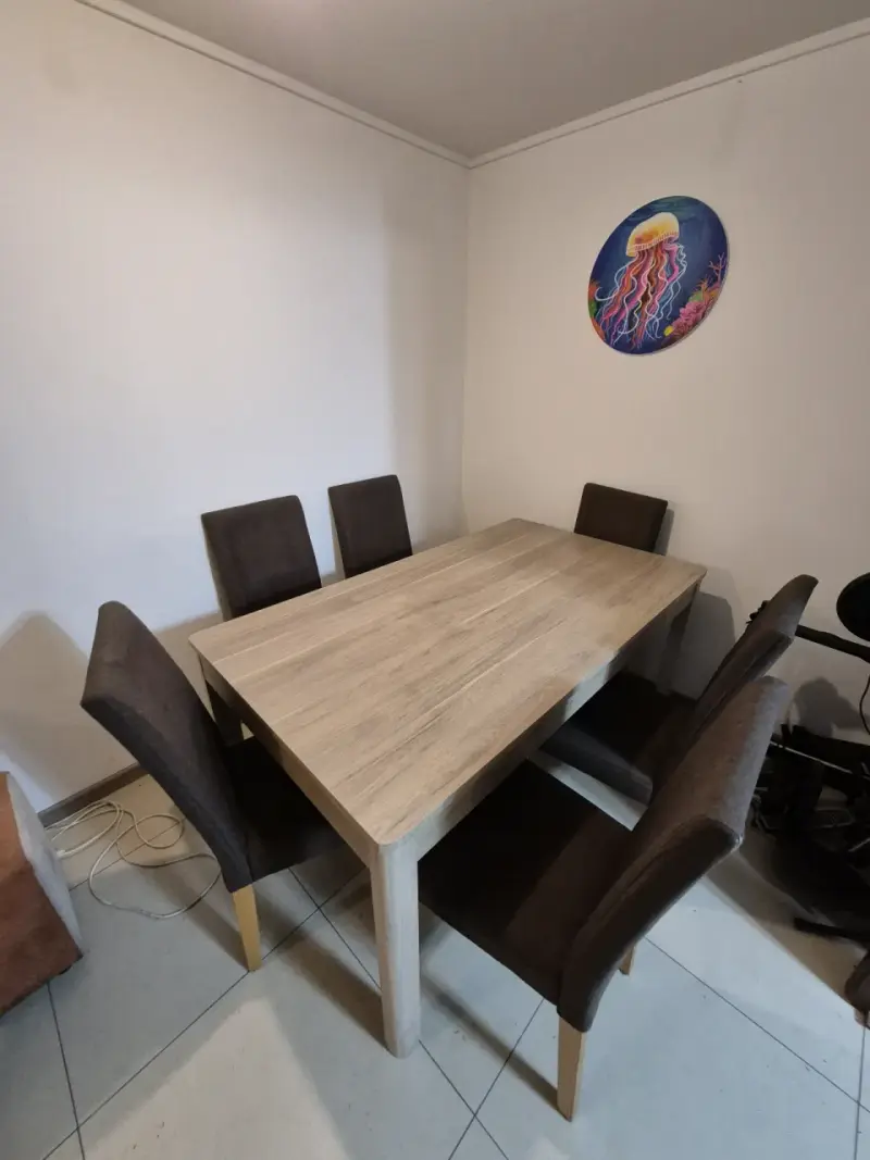 Juego de comedor moderno 6 sillas - 2