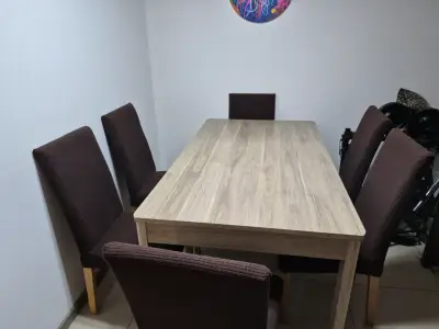 Juego de comedor moderno 6 sillas - miniatura 6