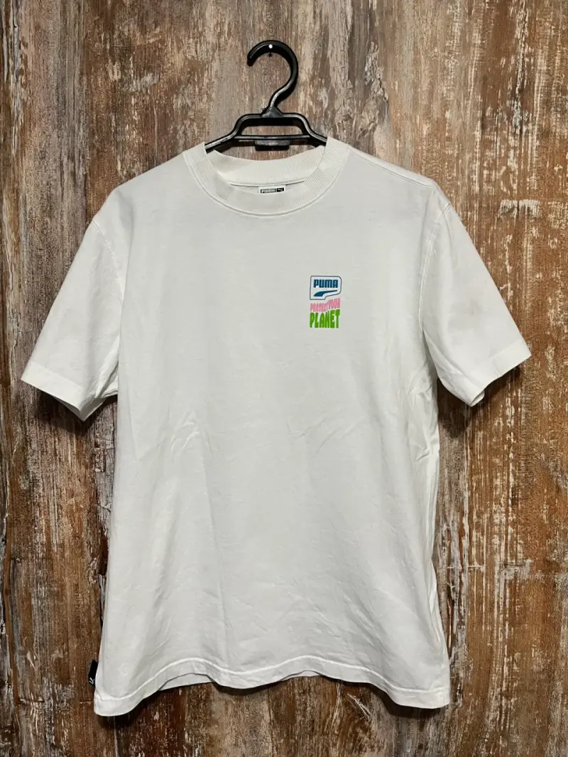 Polera blanca Puma estampada - 1