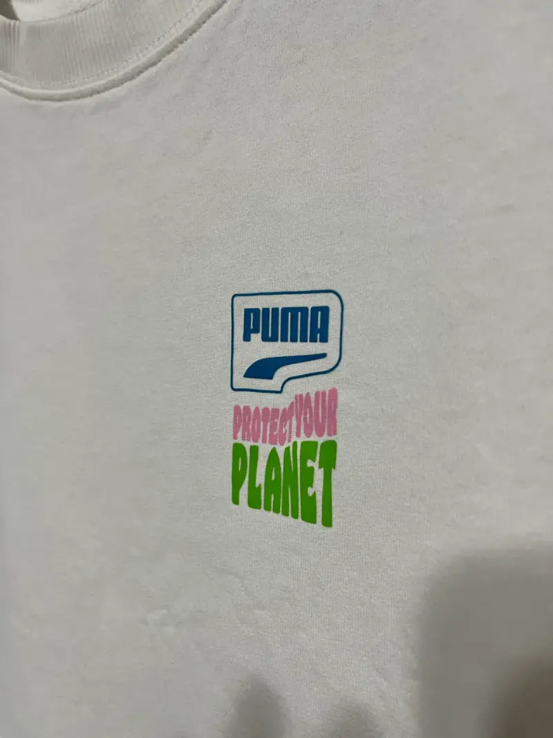 Polera blanca Puma estampada - 2