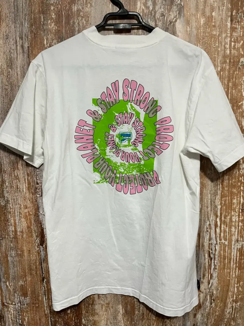 Polera blanca Puma estampada - 4