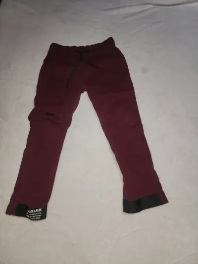 Pantalones jogger burdeos - miniatura 1