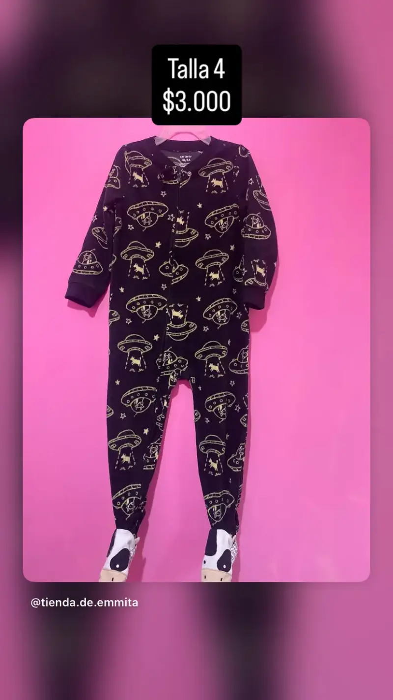 Pijama infantil estampado espacial talla 5