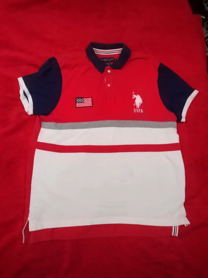 Polera polo roja USPA - 1
