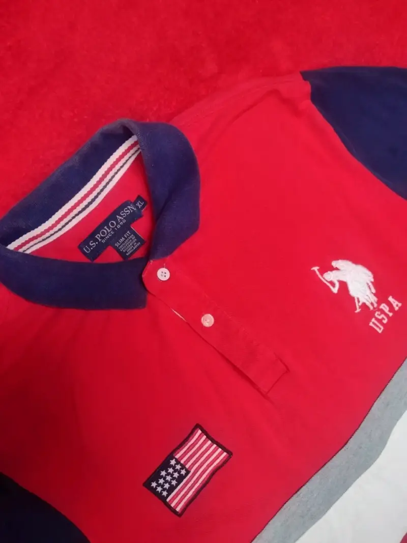 Polera polo roja USPA - 2