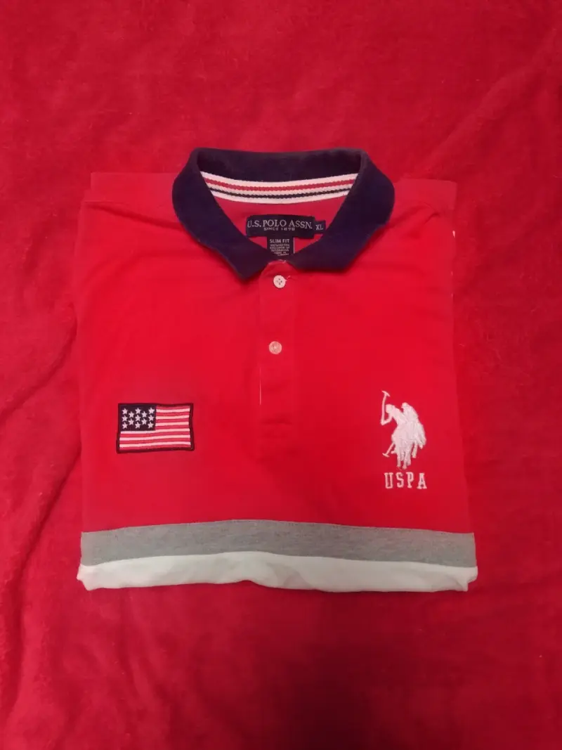 Polera polo roja USPA - 3