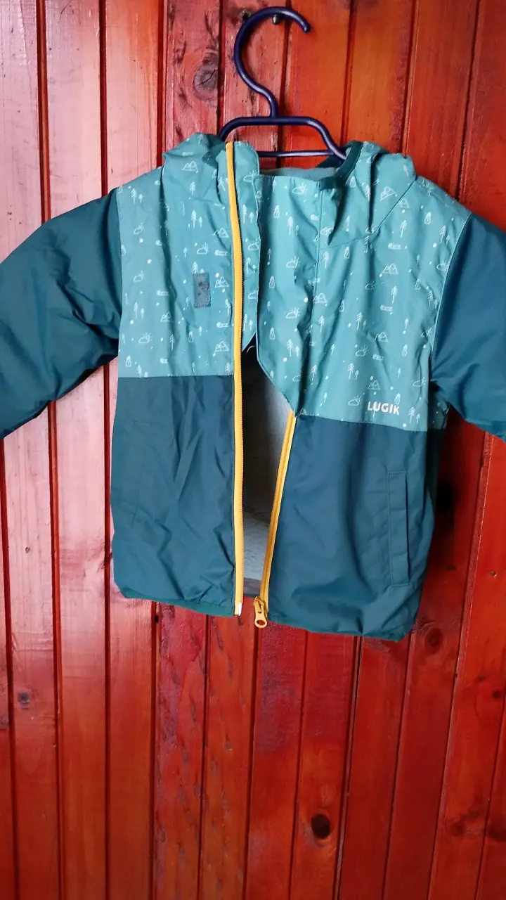 Chaqueta impermeable para niño verde - 1