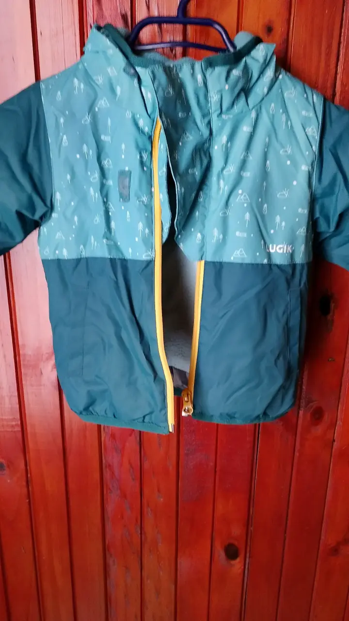 Chaqueta impermeable para niño verde - 3