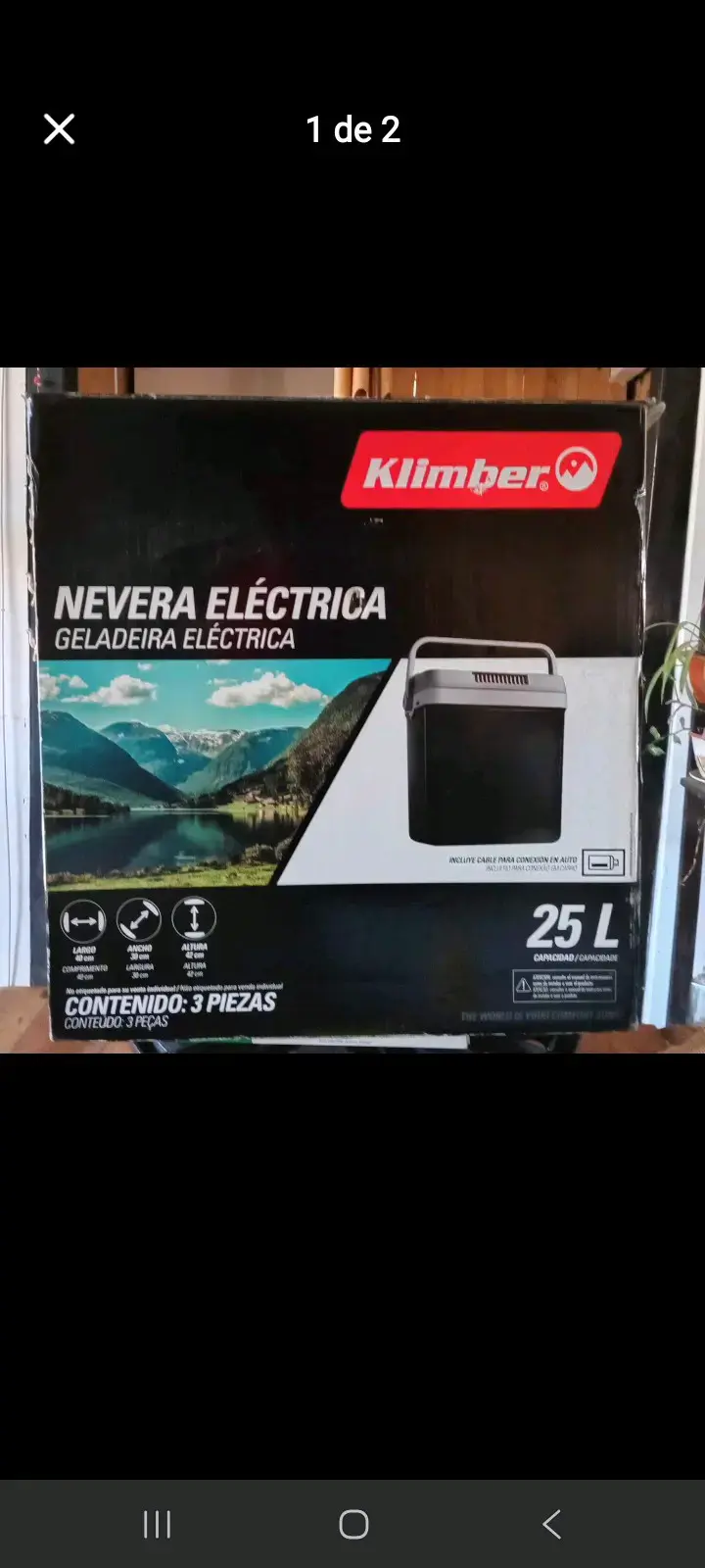 Nevera eléctrica Klimber 25L