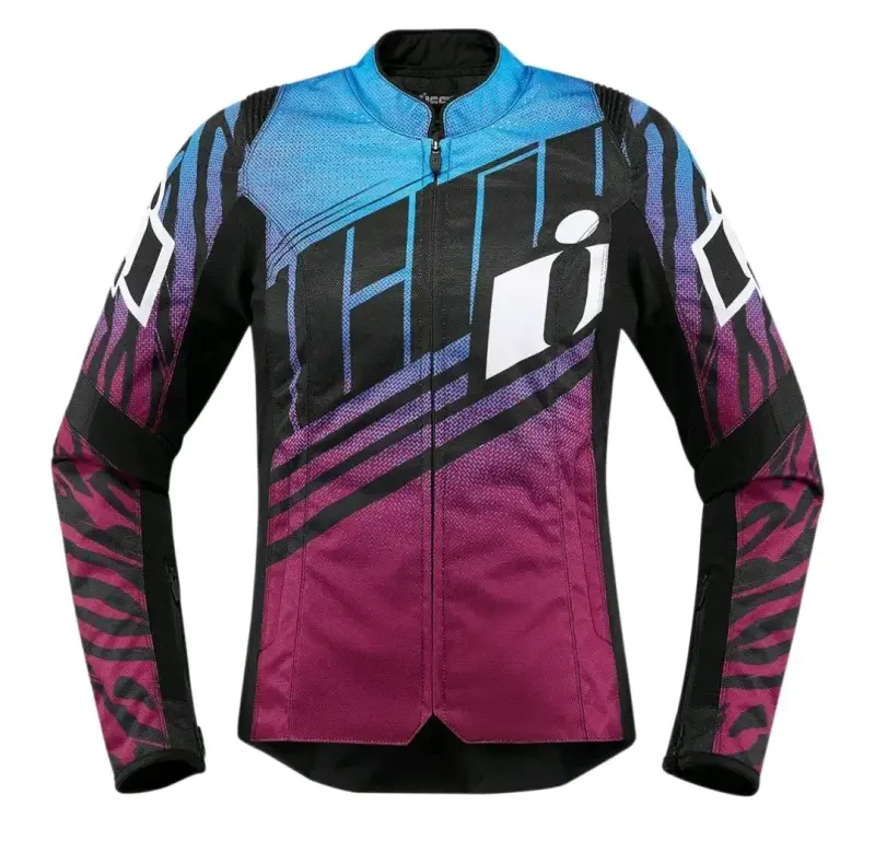 Chaqueta de moto multicolor - 1