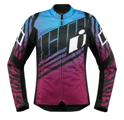 Chaqueta de moto multicolor - miniatura 1