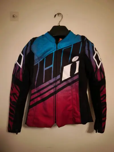 Chaqueta de moto multicolor - miniatura 2
