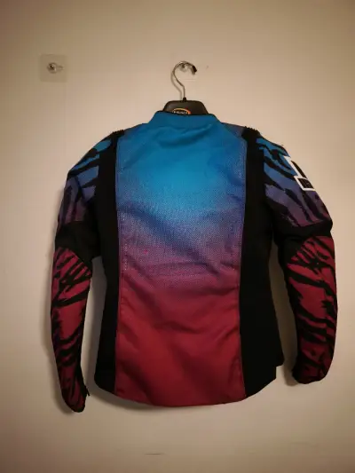 Chaqueta de moto multicolor - miniatura 3