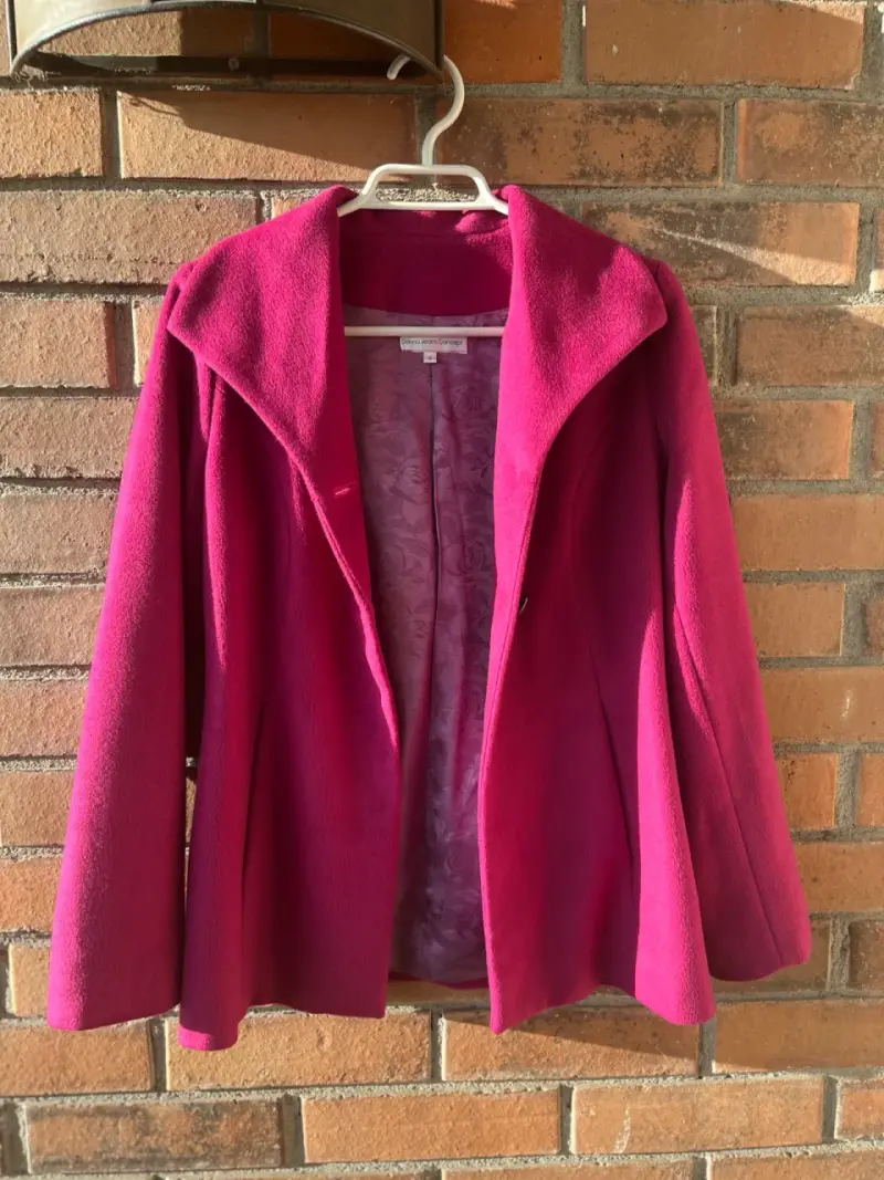 Chaqueta fucsia con botones S - 6
