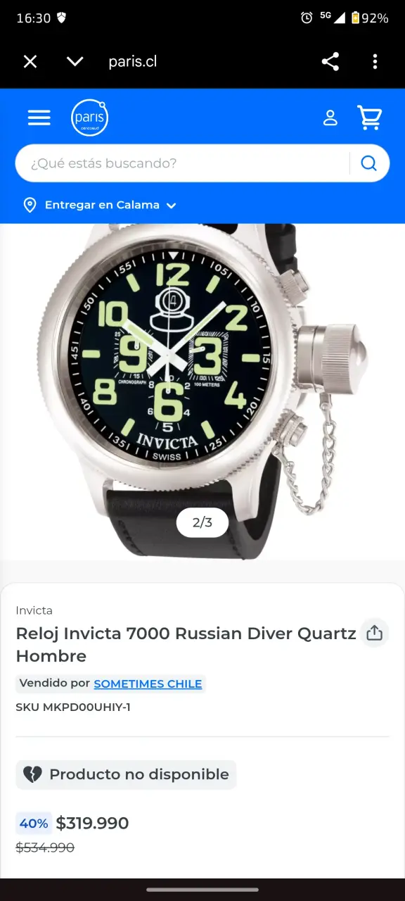 Reloj Invicta Russian Driver 7000 en caja original - 5